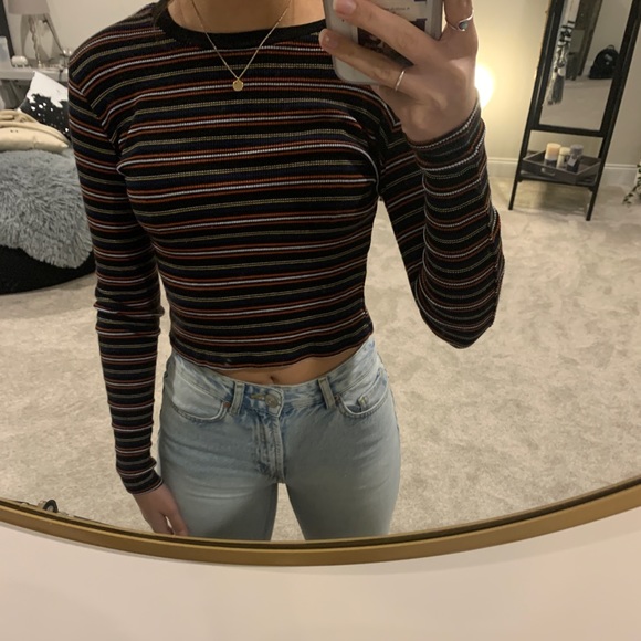 Brandy Melville Tops - Brandy Melville stripped long sleeve